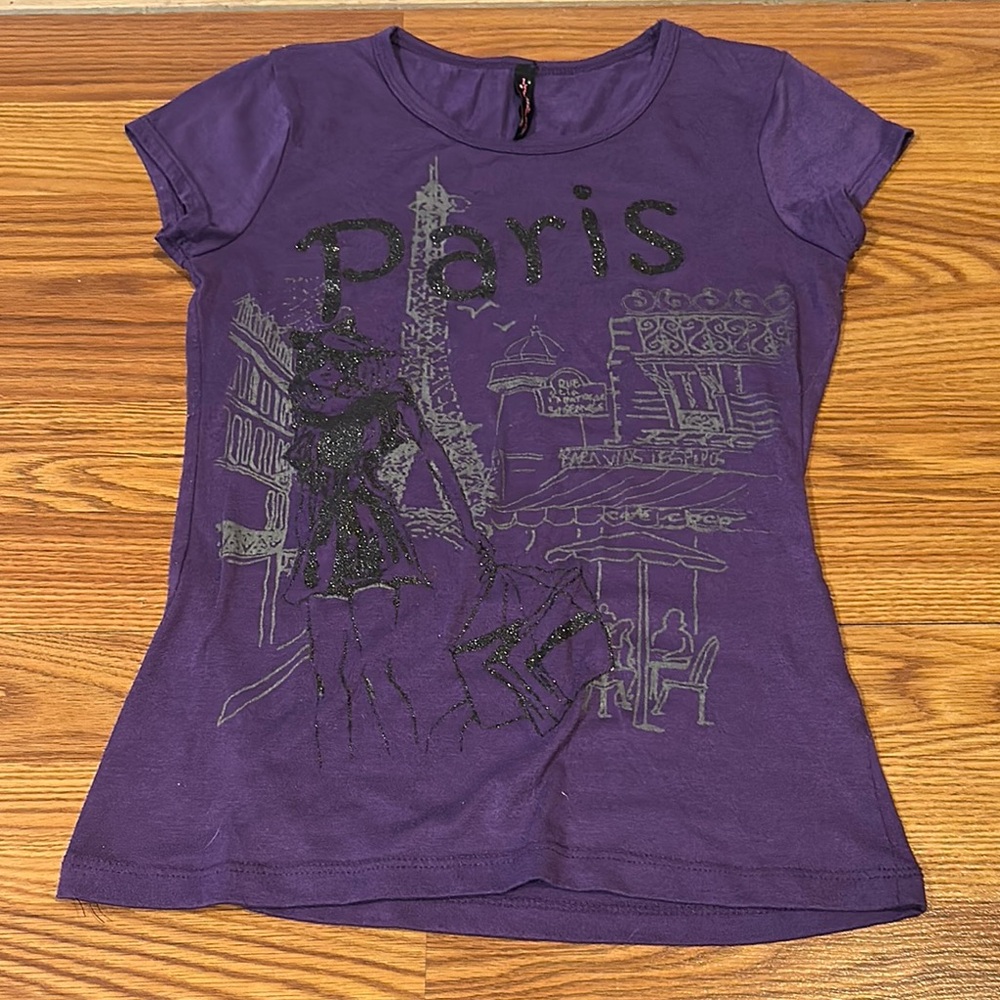 Lily Bleu Purple Paris Graphic Tee